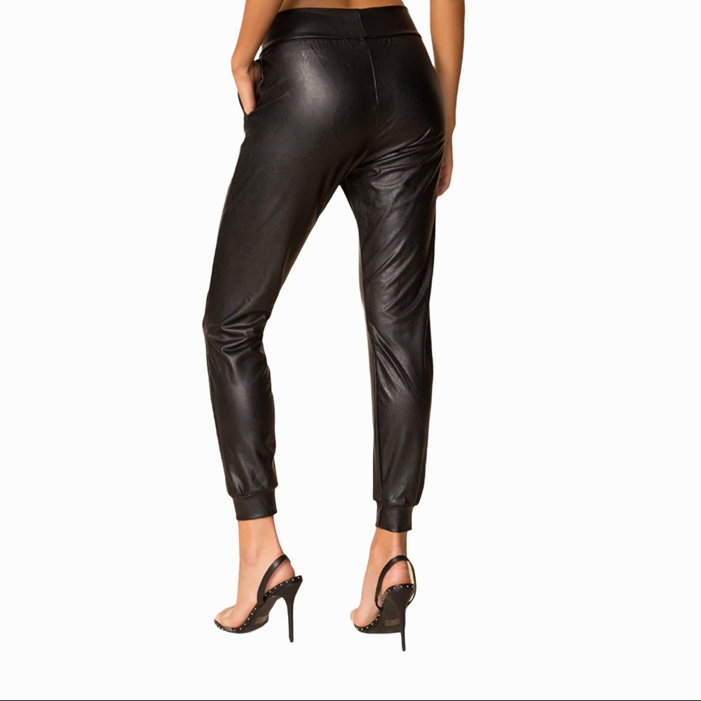 Commando Faux Leather Joggers - Picture 4 of 6